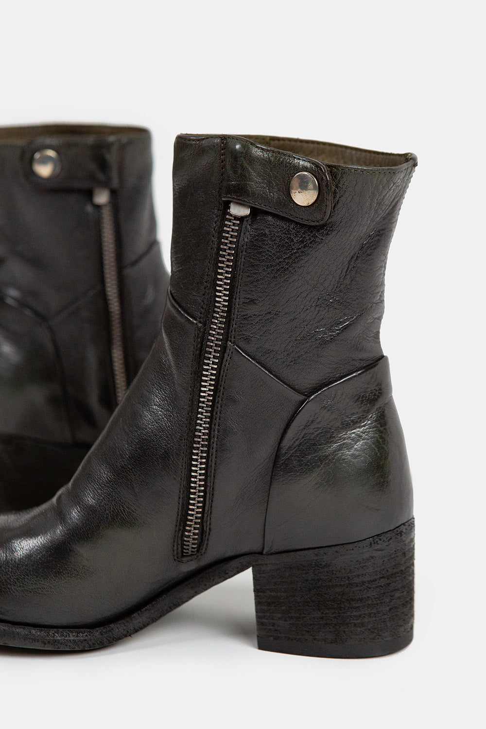 Officine Creative Denner Boot in Olive/Supernero