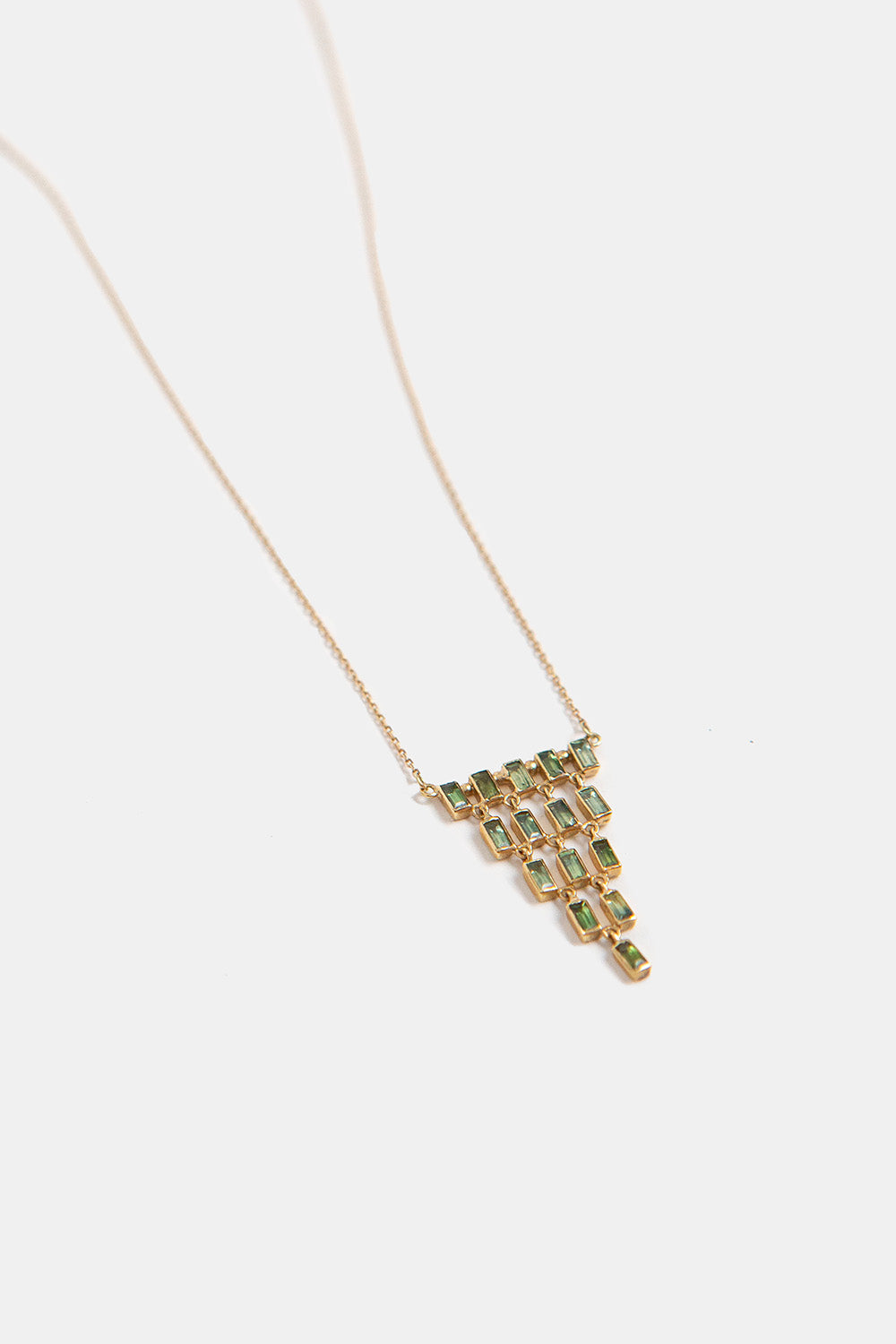 Oona Baguette Cascade Necklace