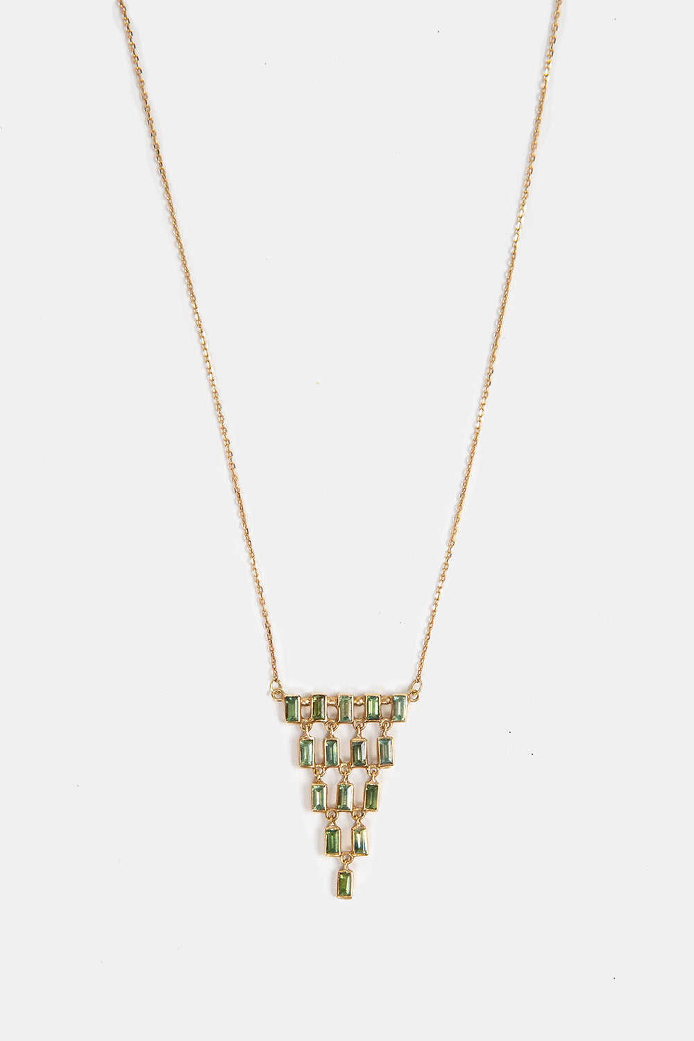 Oona Baguette Cascade Necklace