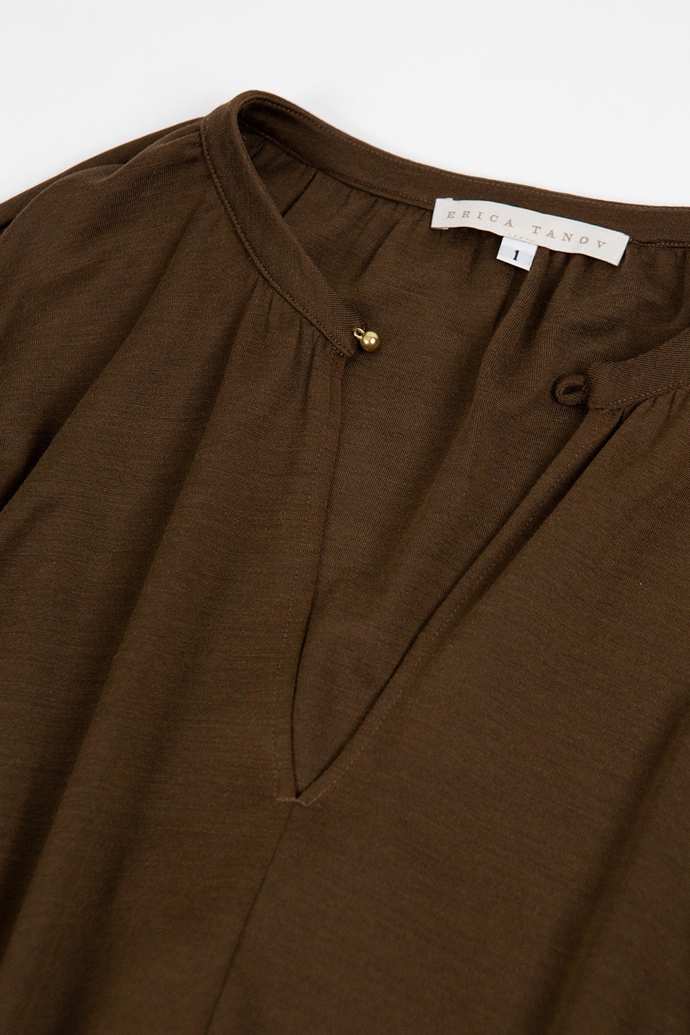 Patricia Wool Silk Blouse in Cardamom