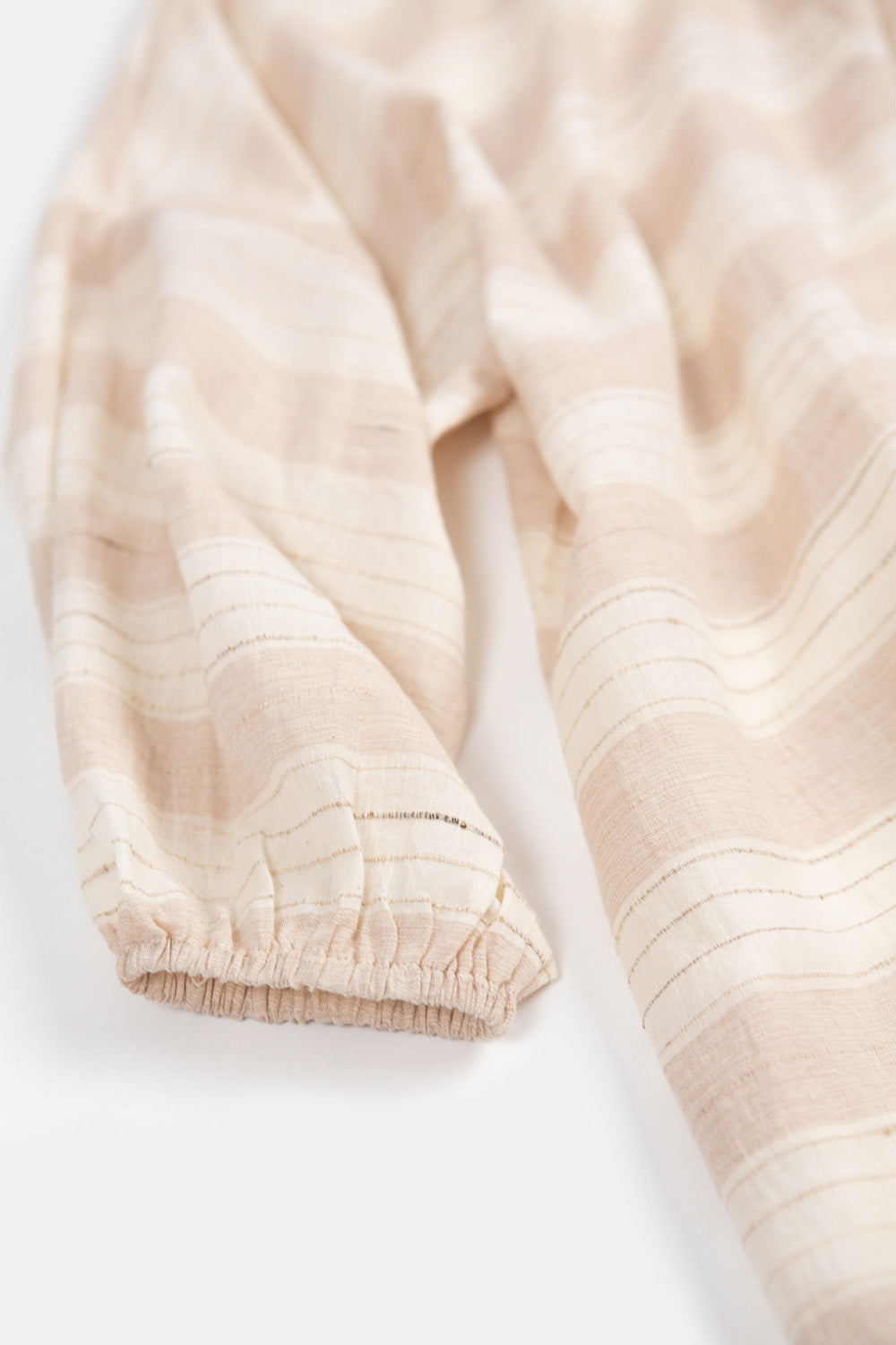 Patricia Khadi Cotton Top In Dune Stripe