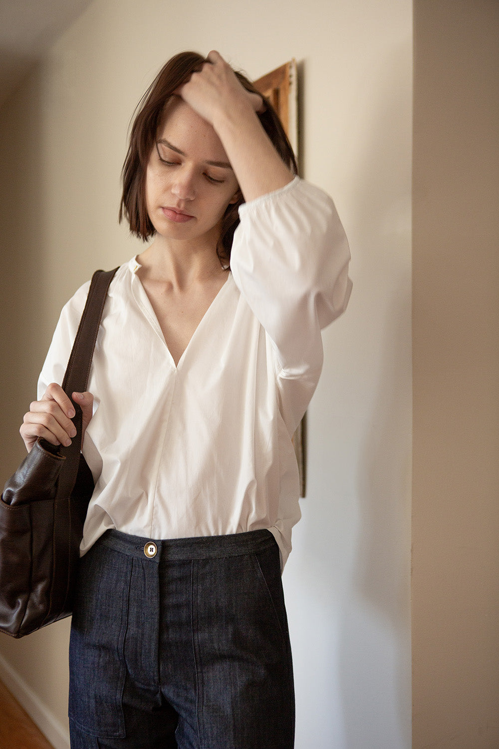 Patricia Cotton Blouse in Ivory