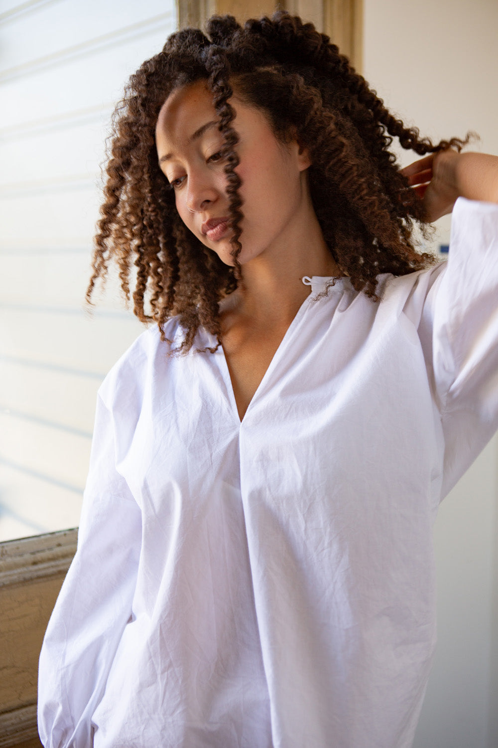 Patricia Cotton Blouse in White