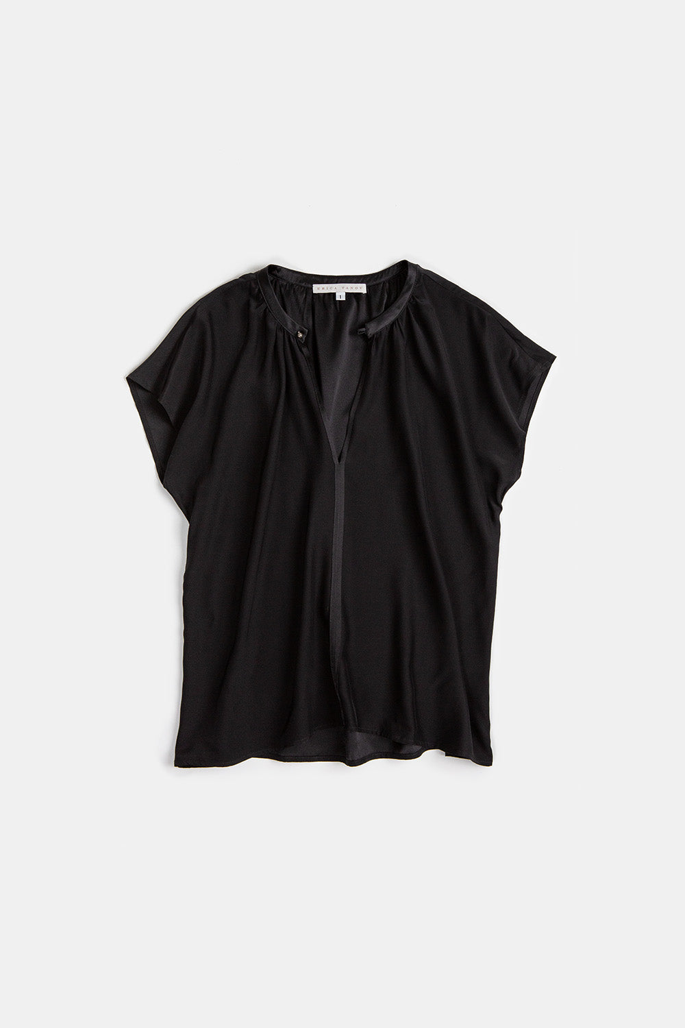 Patti Silk Charmeuse Blouse In Black