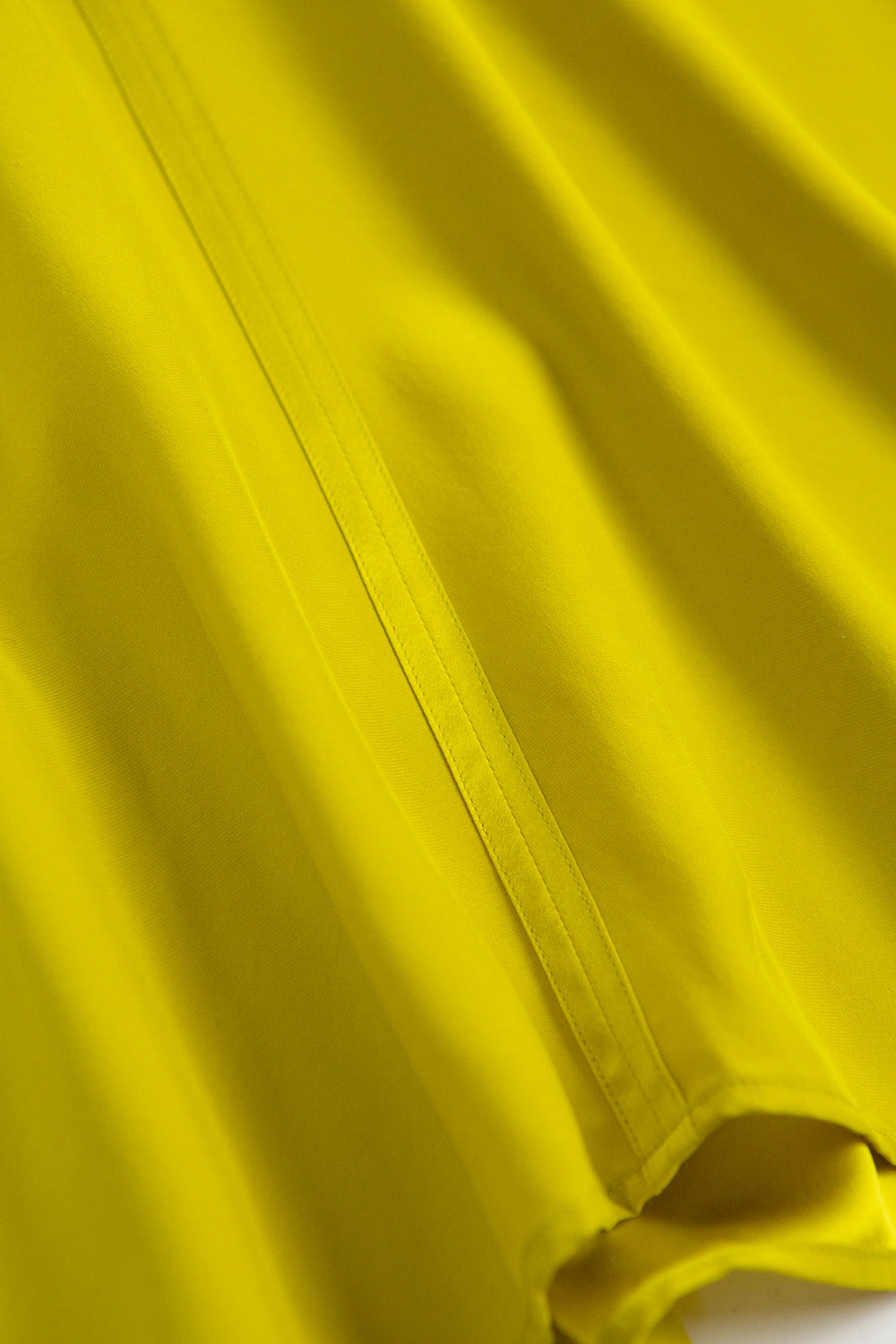Patti Silk Charmeuse Blouse in Chartreuse