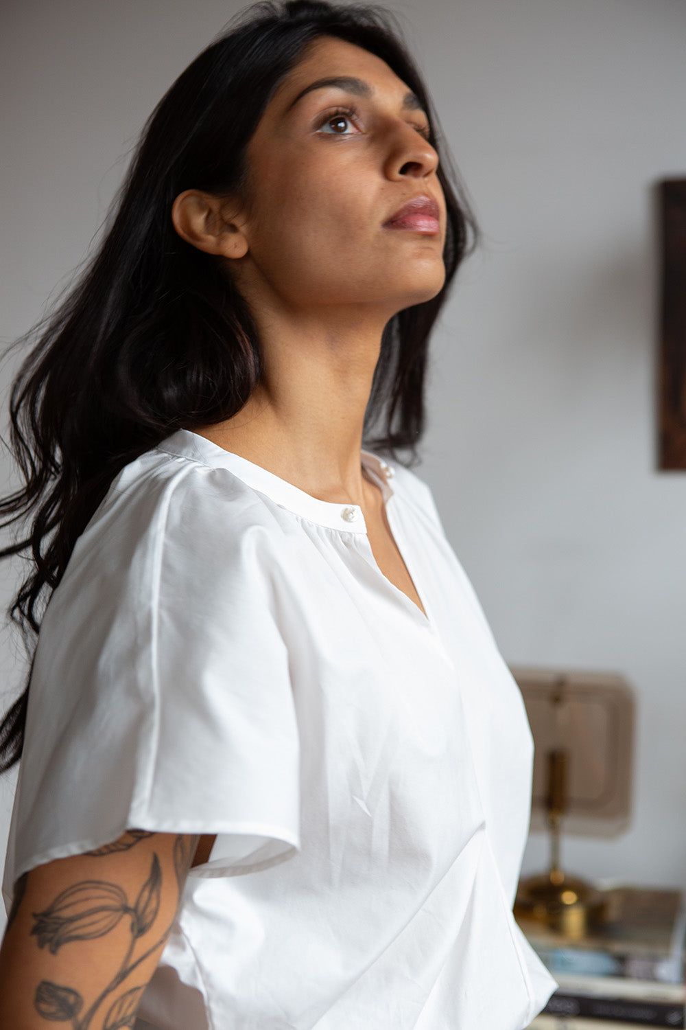 Patti Cotton Blouse In Ivory