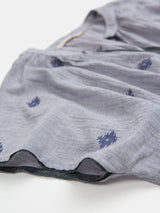 Patti Jamdani Cotton Top in Chambray