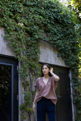 Patti Khadi Cotton Top in Cameo Stripe