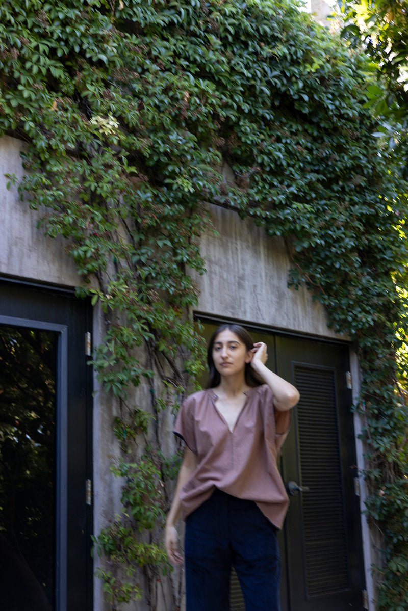 Patti Khadi Cotton Top in Cameo Stripe