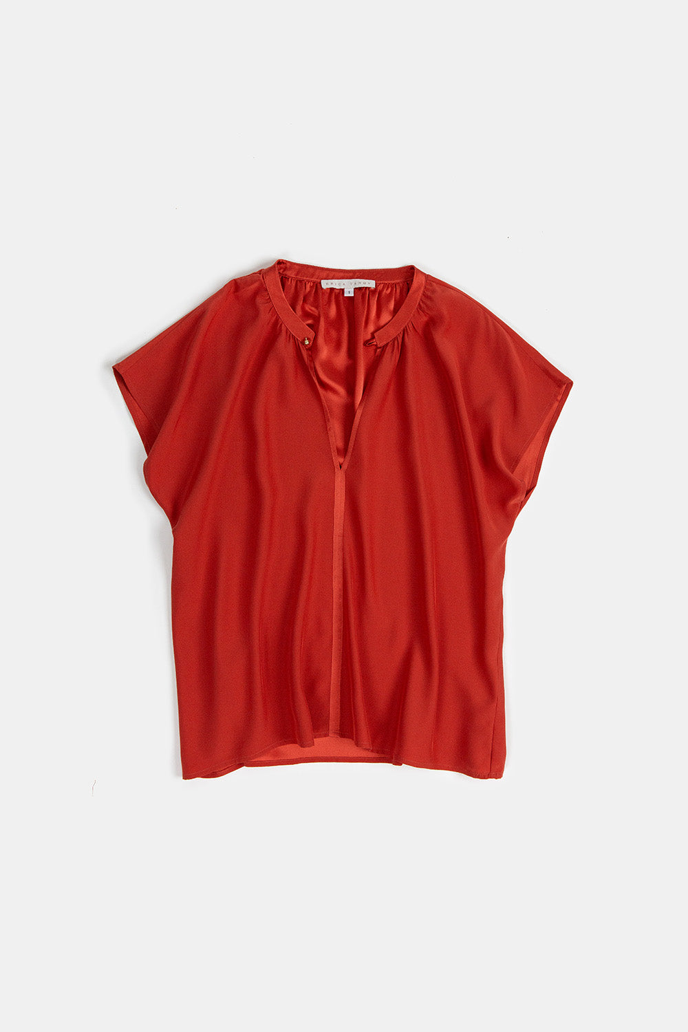Patti Silk Charmeuse Blouse in Rooibos