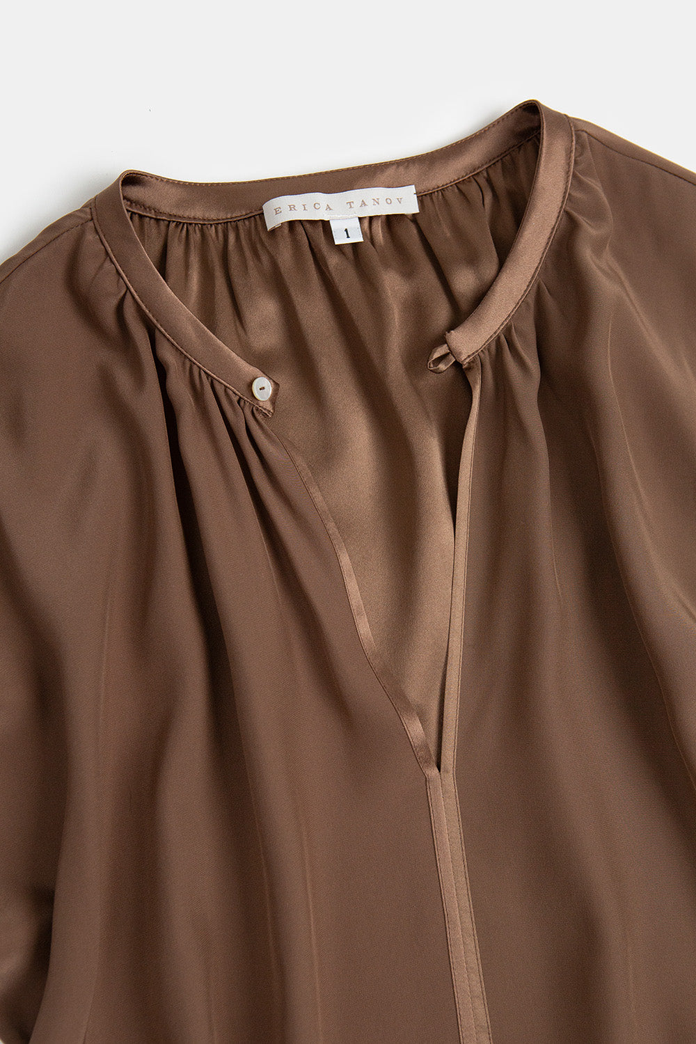 Patti Silk Charmeuse Blouse In Silt