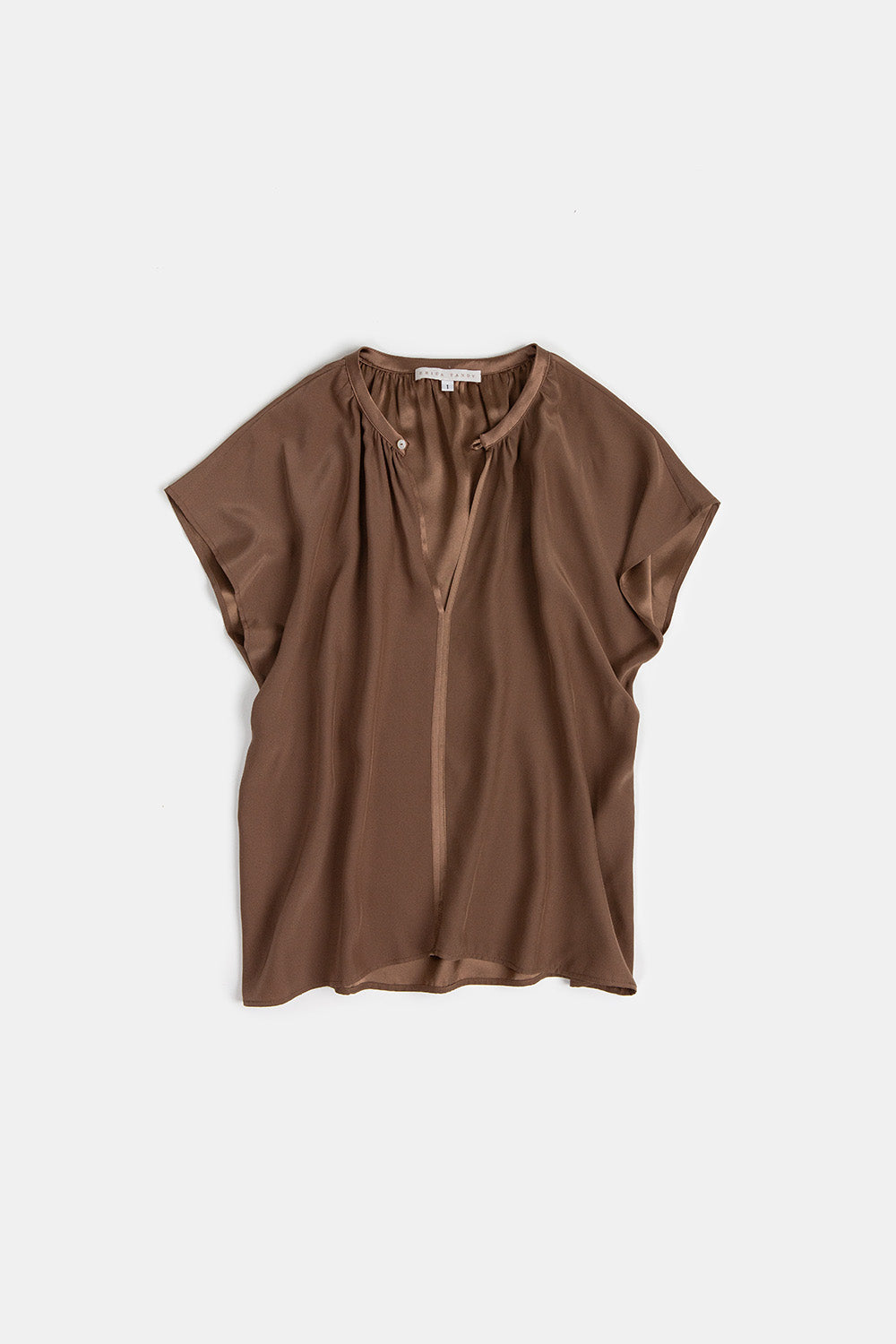 Patti Silk Charmeuse Blouse In Silt