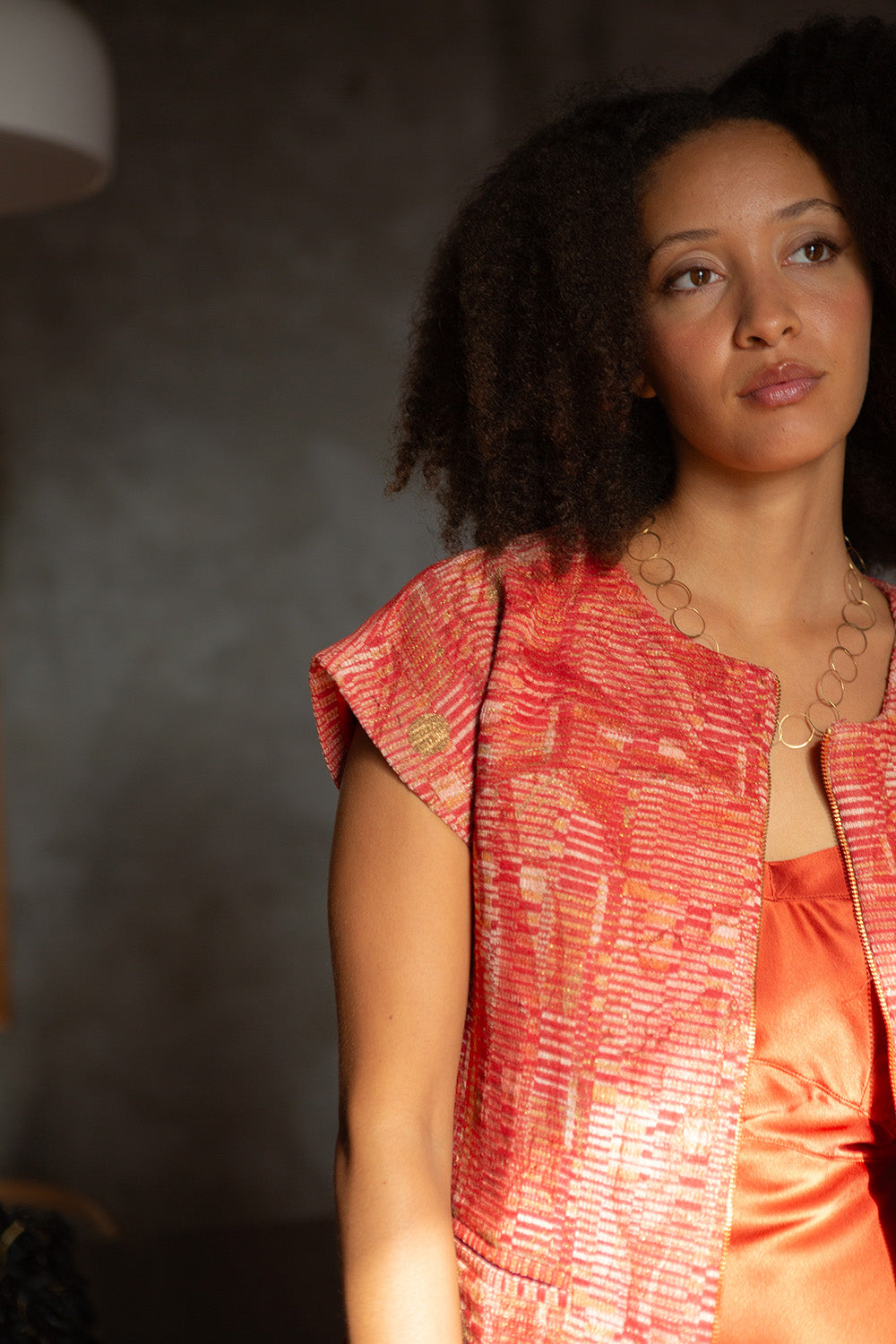 Rilke Jacket in Caravaggio Tapestry