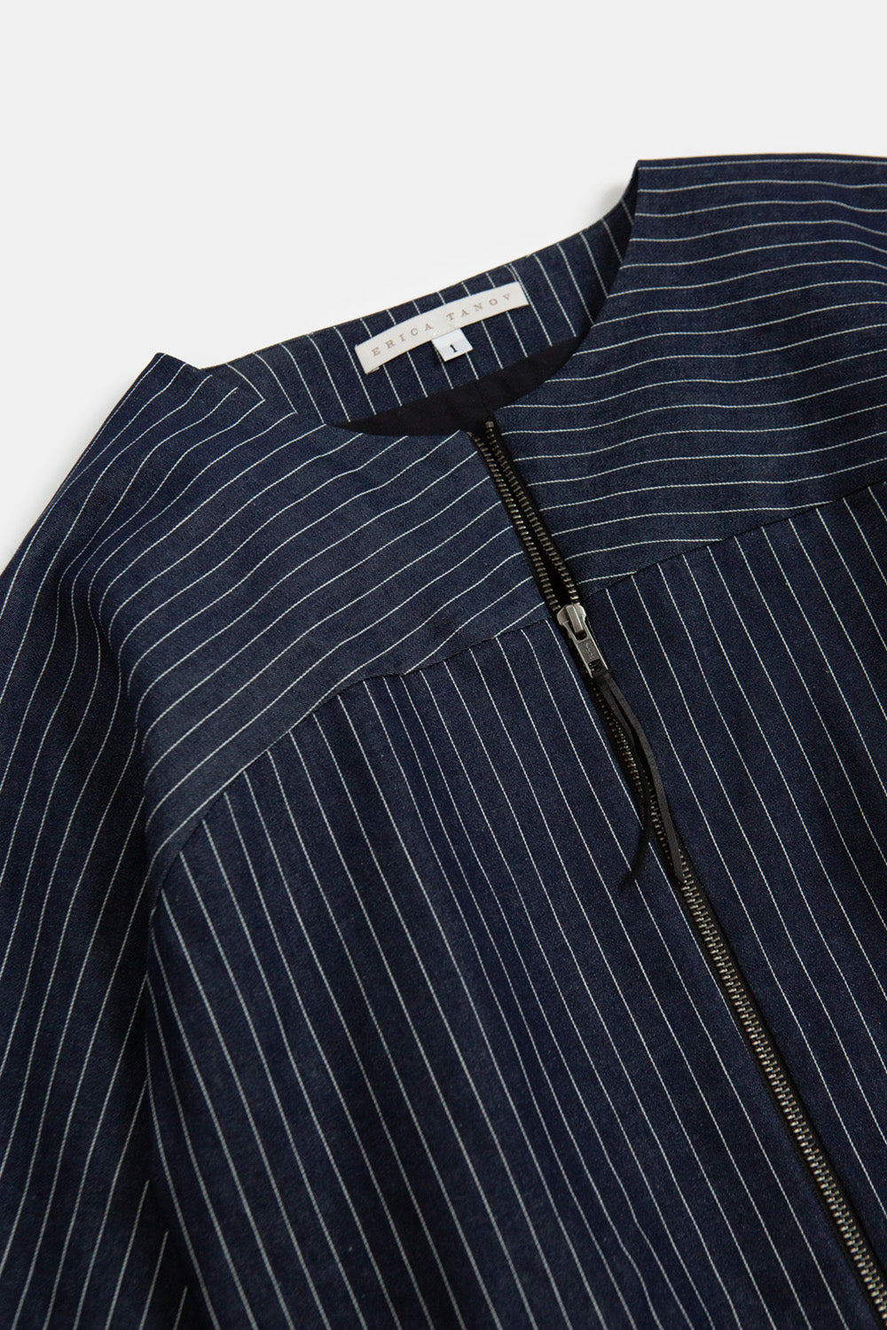 Ruby Denim Jacket in Indigo Stripe