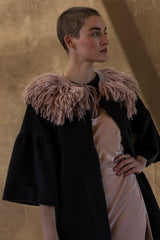 Sadie Mohair Wool Coat In Sable