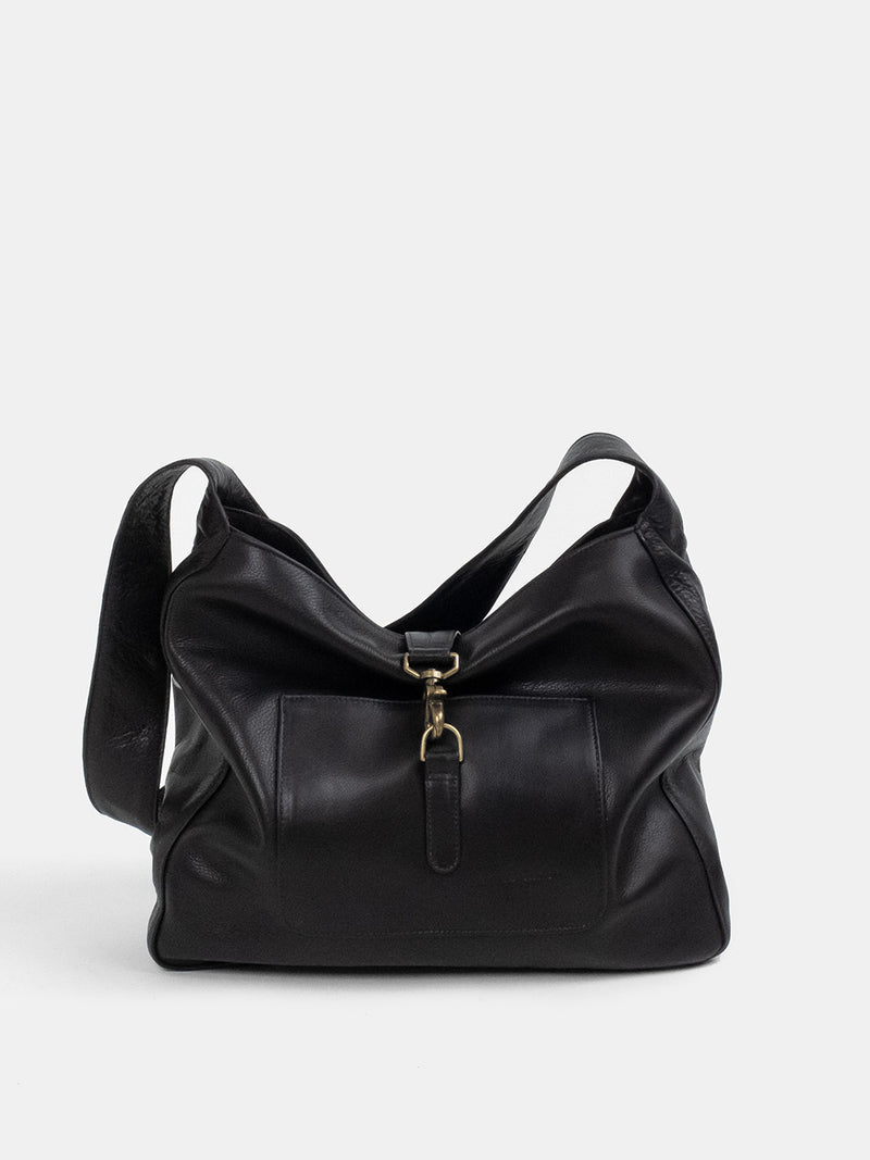 Emerson Satchel Bag in Black