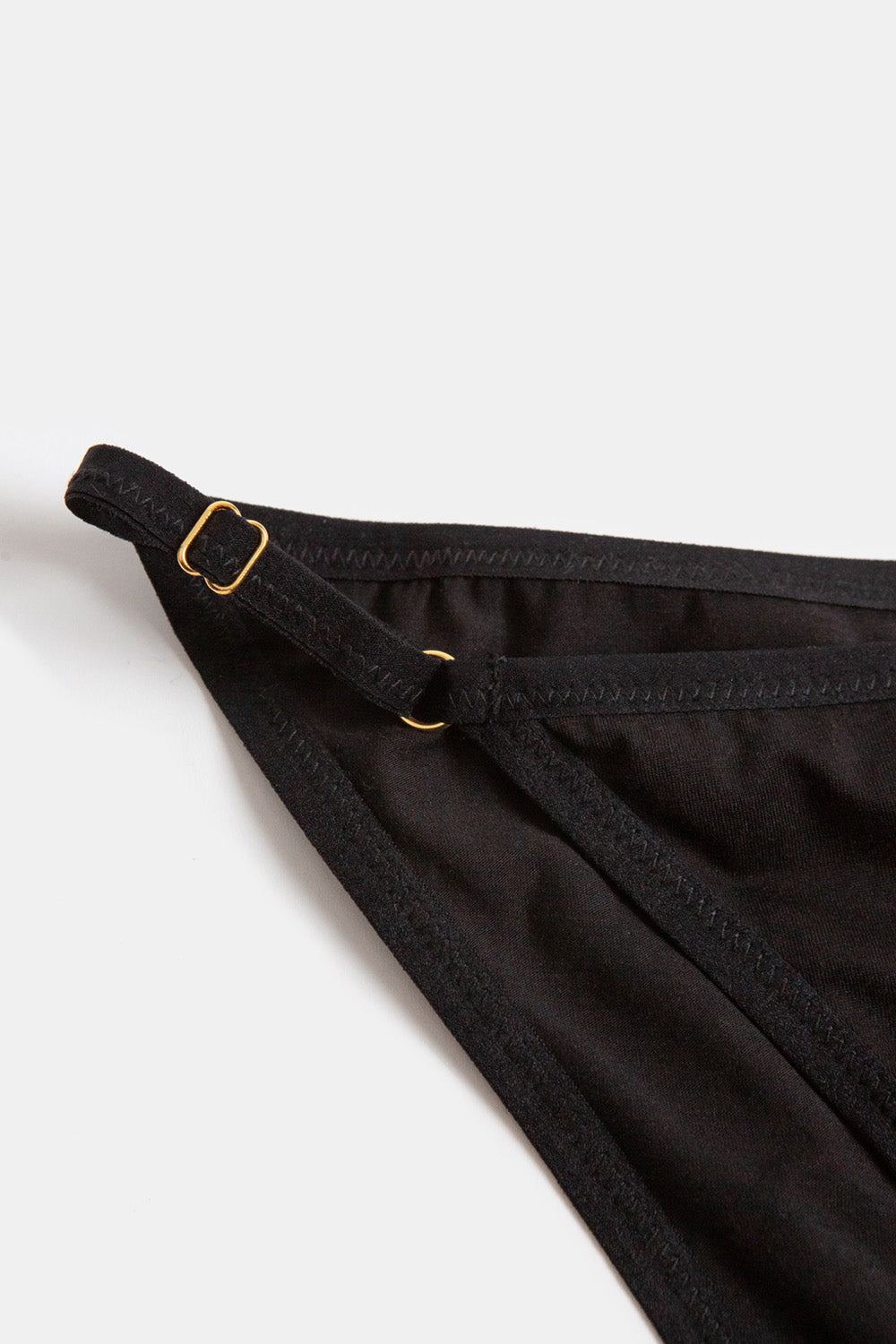 Pima Cotton Bikini in Black