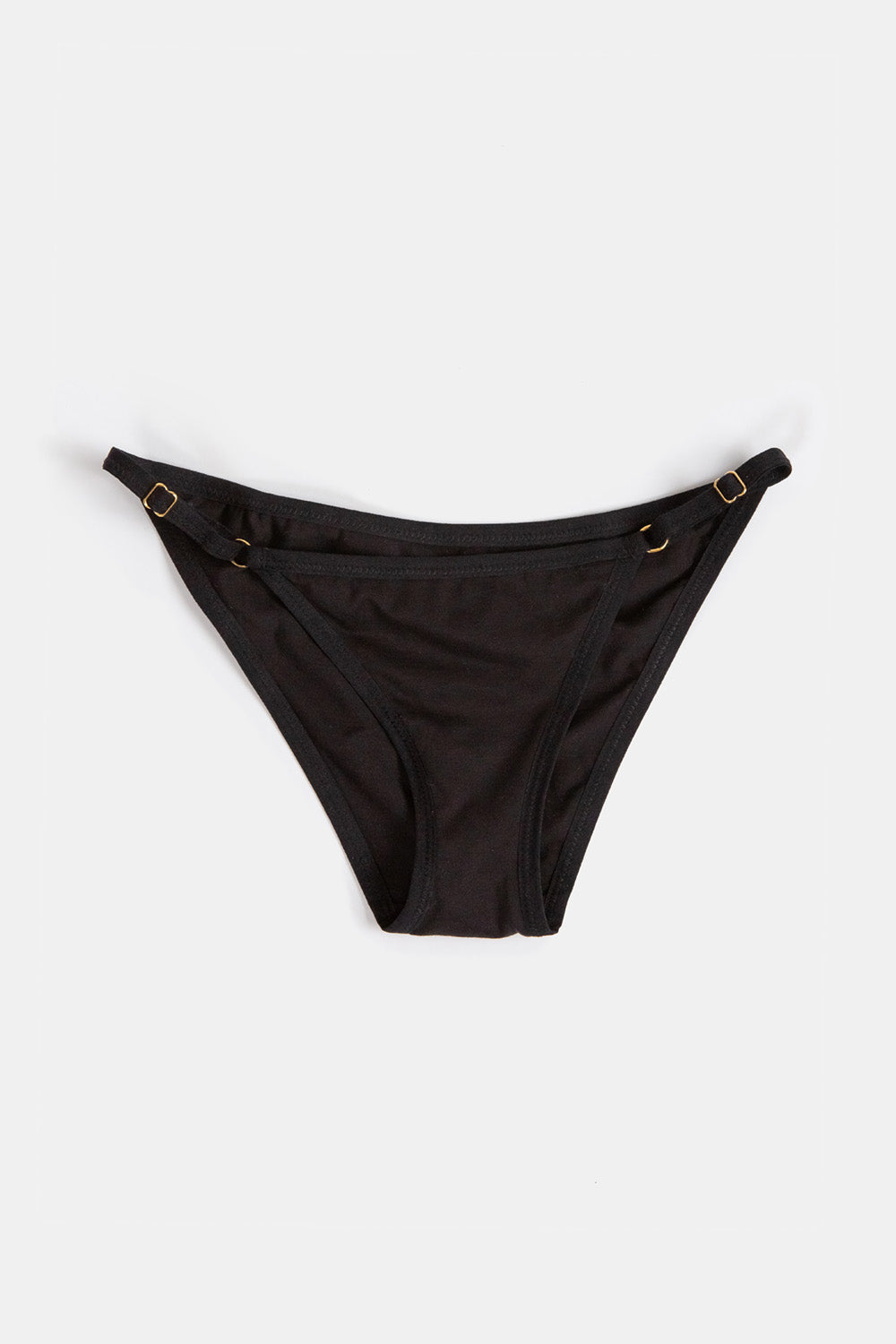 Pima Cotton Bikini in Black