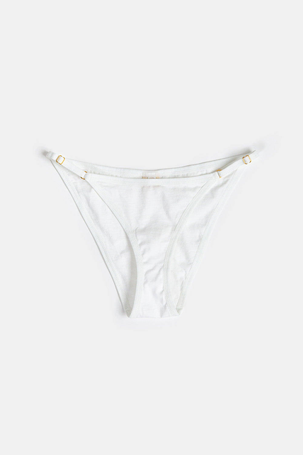 Pima Cotton Bikini in White