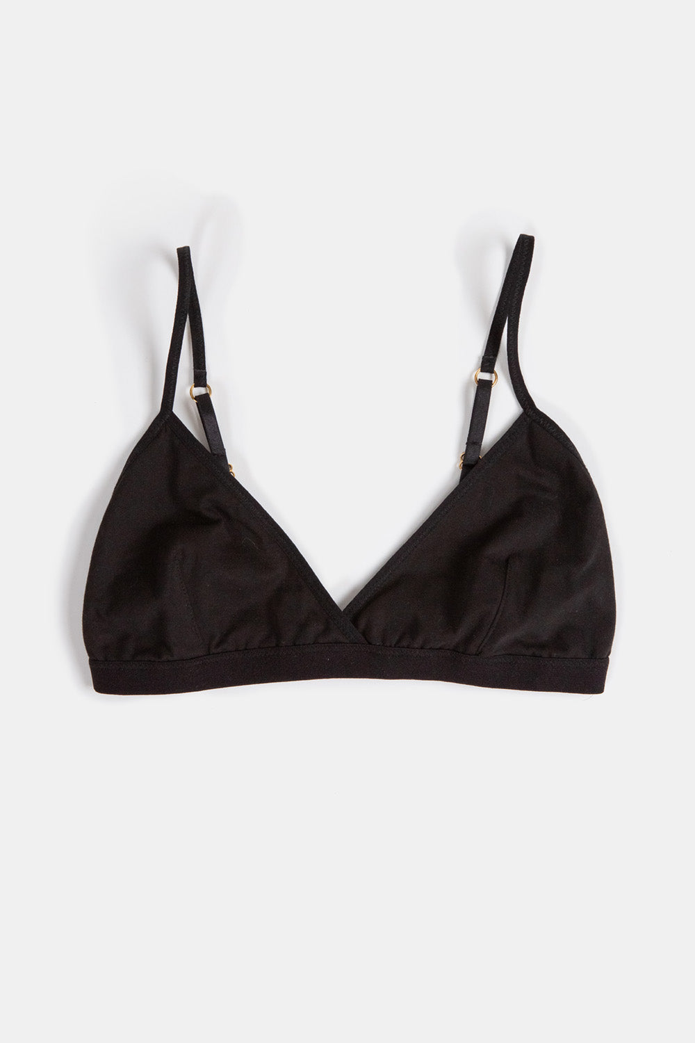 Pima Cotton Bra in Black