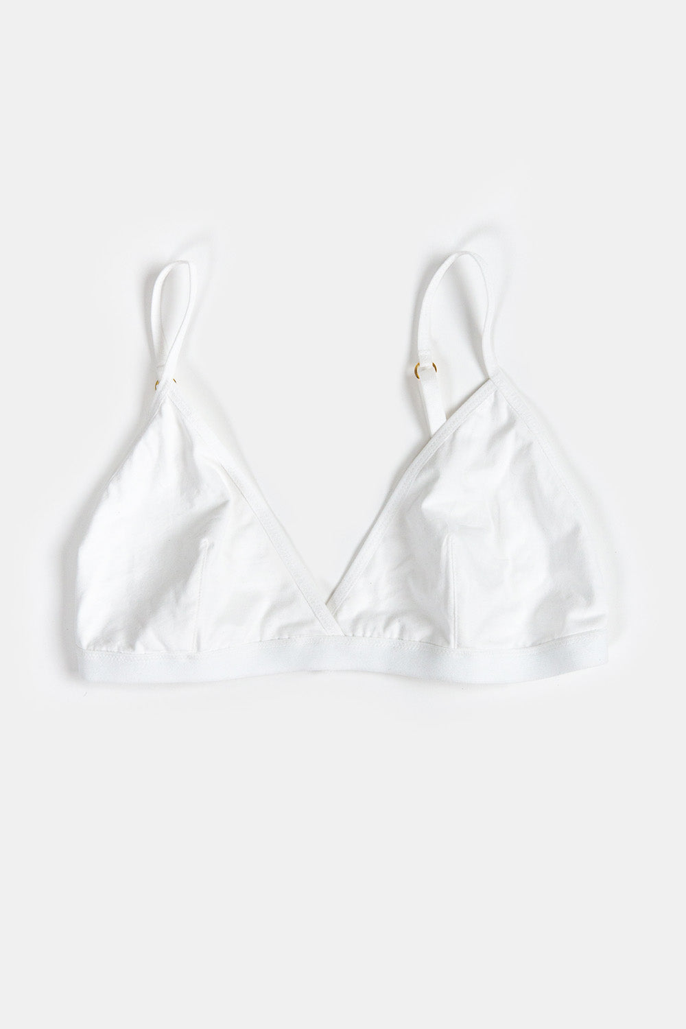 Pima Cotton Bra in White