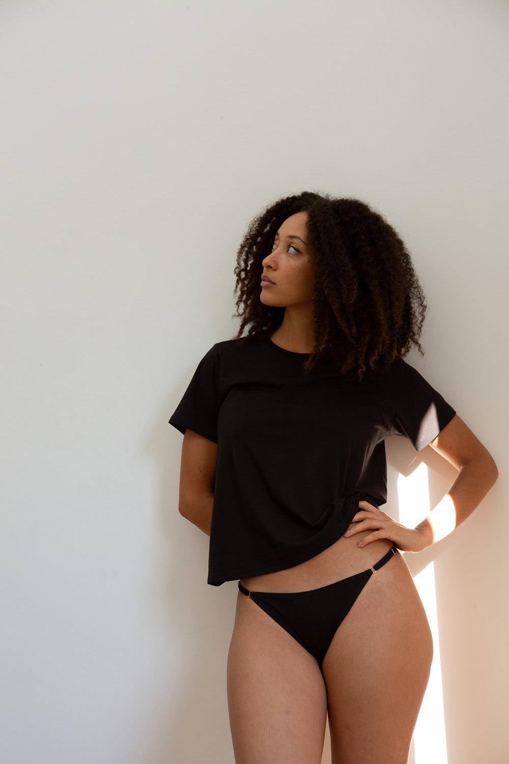 Pima Cotton Tee in Black