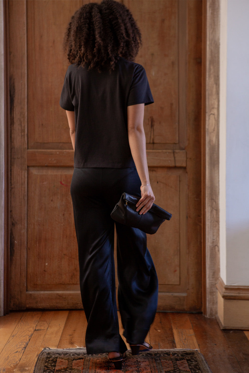 Pima Cotton Tee in Black