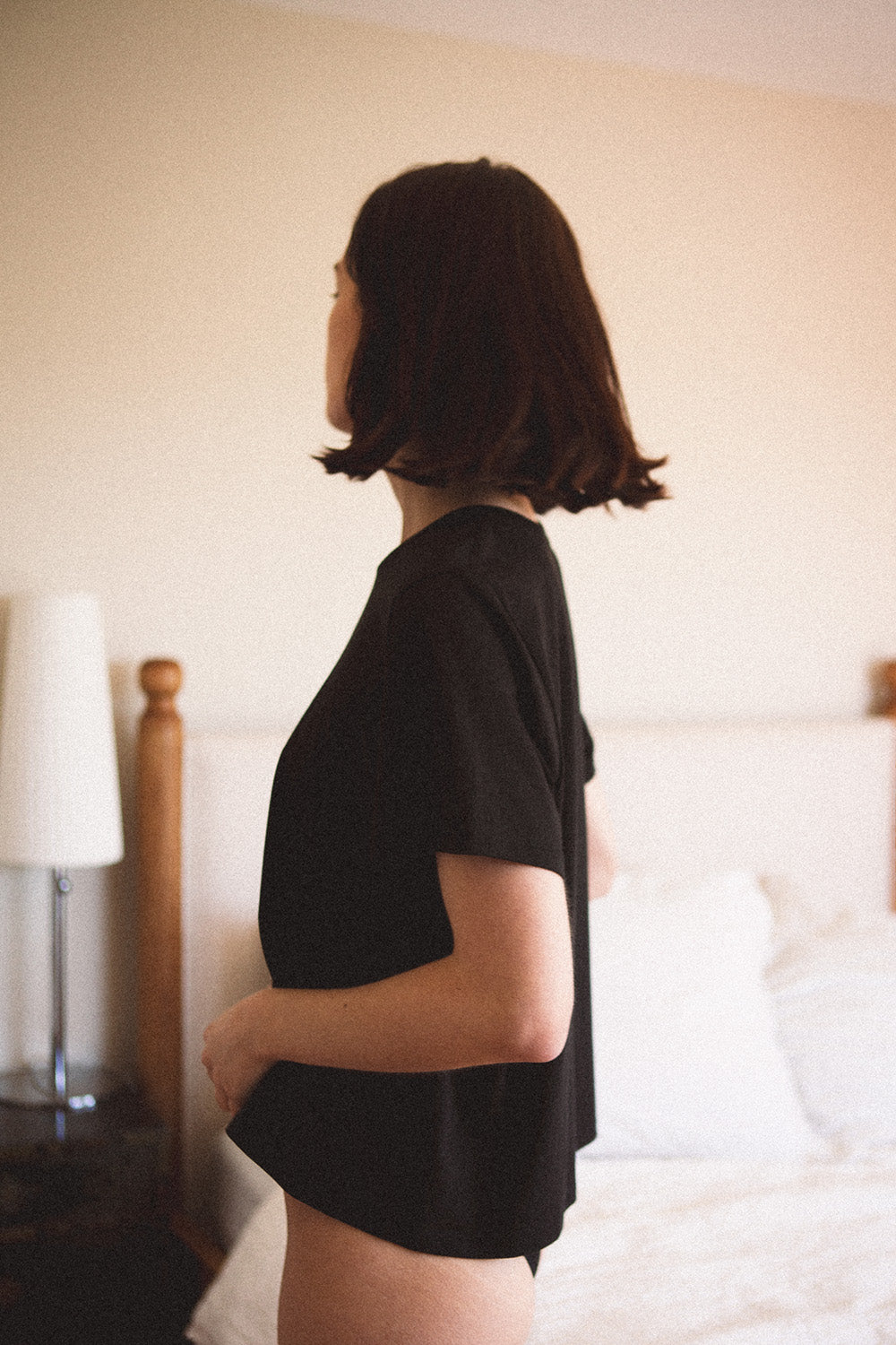 Pima Cotton Tee in Black