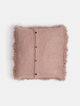 Baby Alpaca Shag Pillow in Cameo