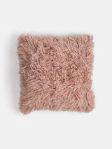 Baby Alpaca Shag Pillow in Cameo