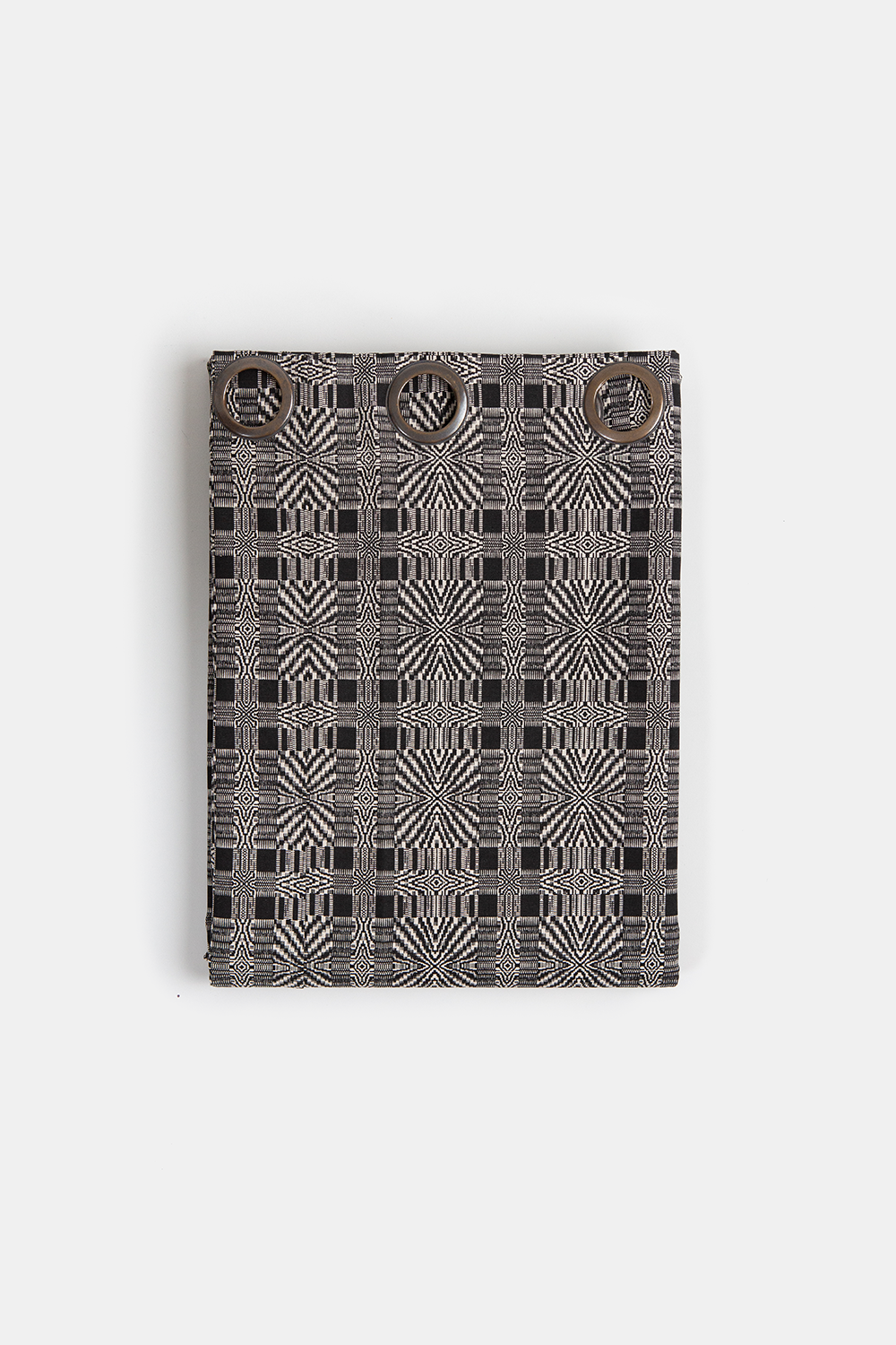 Cotton Shower Curtain in Natural and Black Edgar Allan Poe