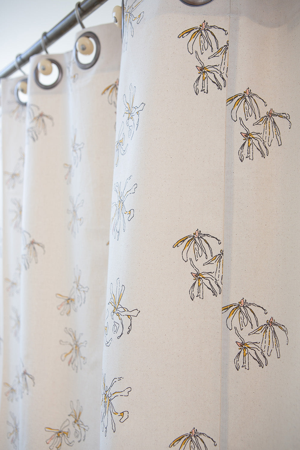 Cotton Shower Curtain in Stellata