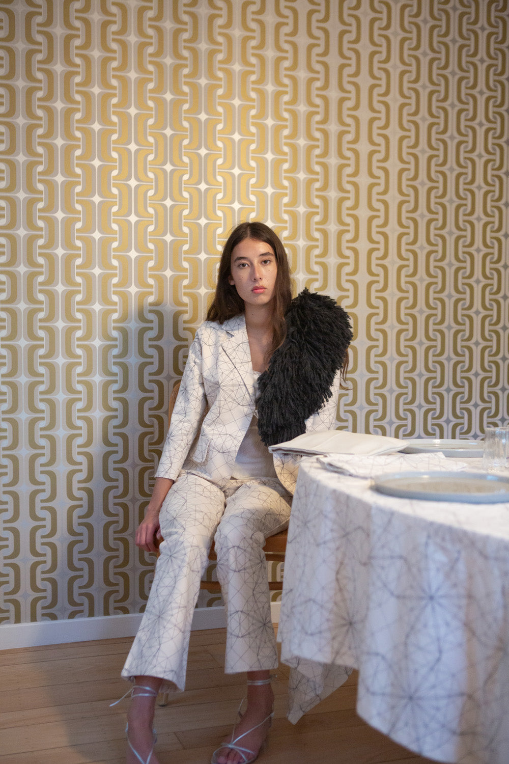 Cotton Soren Pant in Lena Wolff 'Drawn Star'