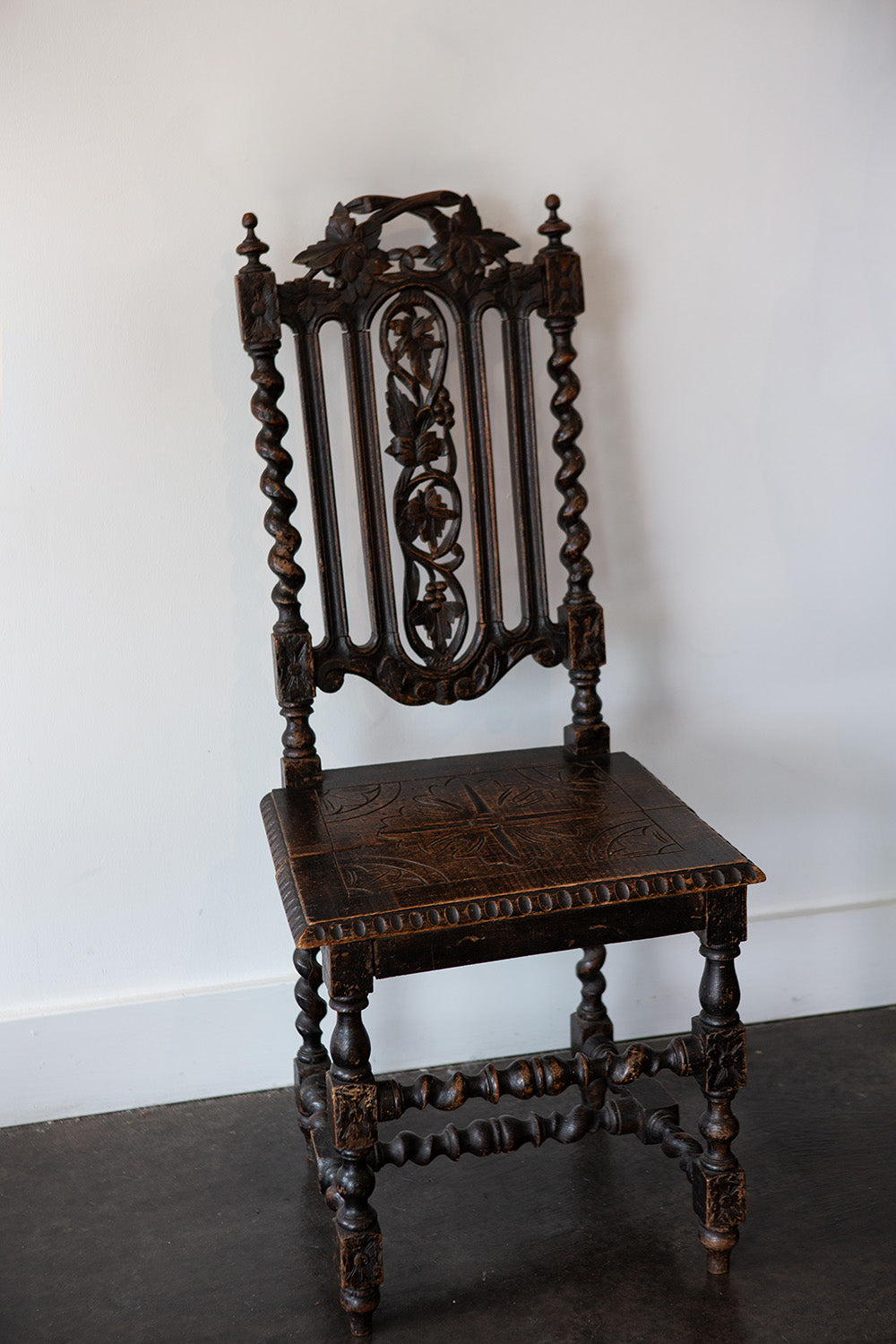 Antique Ornately Carved Chair