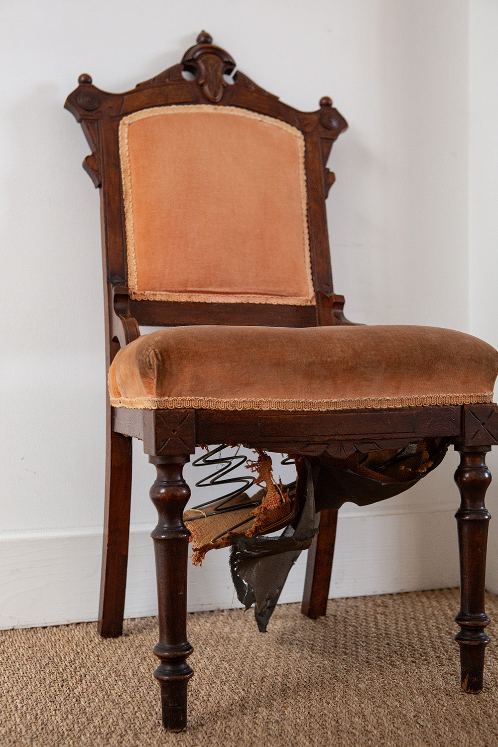 Victorian Velvet Chair