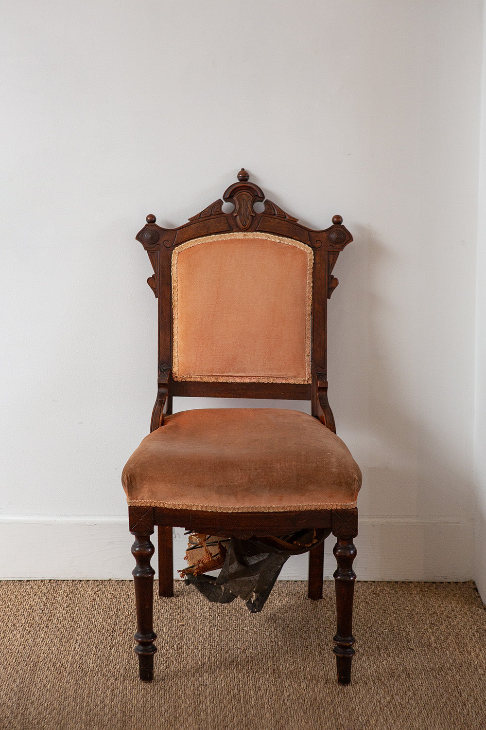 Victorian Velvet Chair