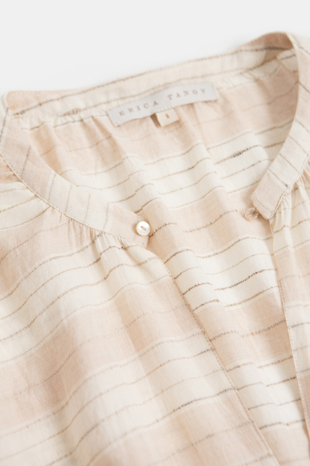 Patricia Khadi Cotton Top In Dune Stripe