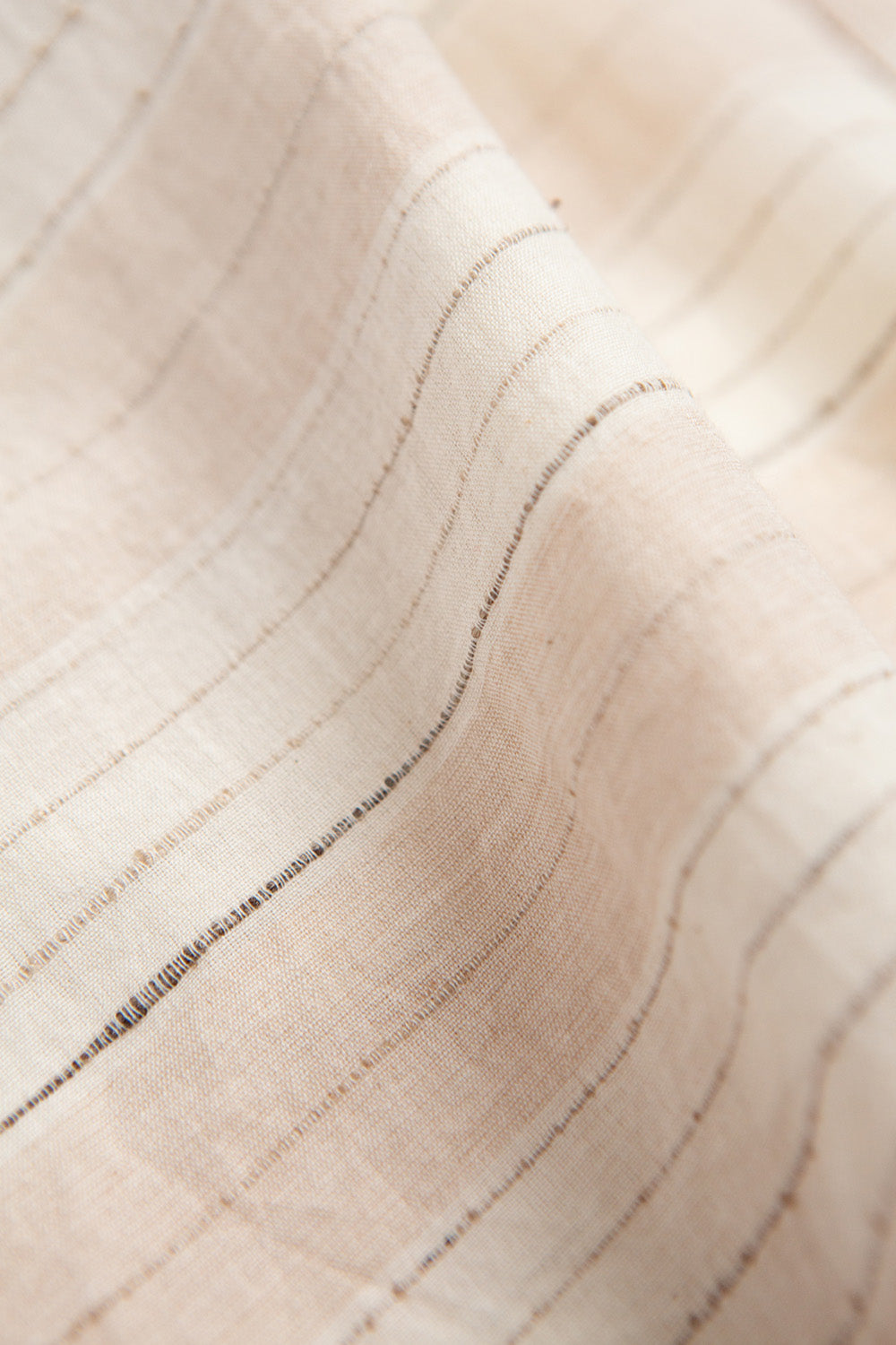 Suki Jamdani Cotton Dress In Dune Stripe