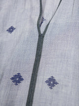 Suki Jamdani Cotton Dress in Chambray