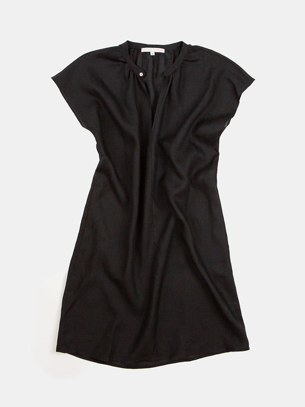 Suki Handkerchief Linen Dress In Black