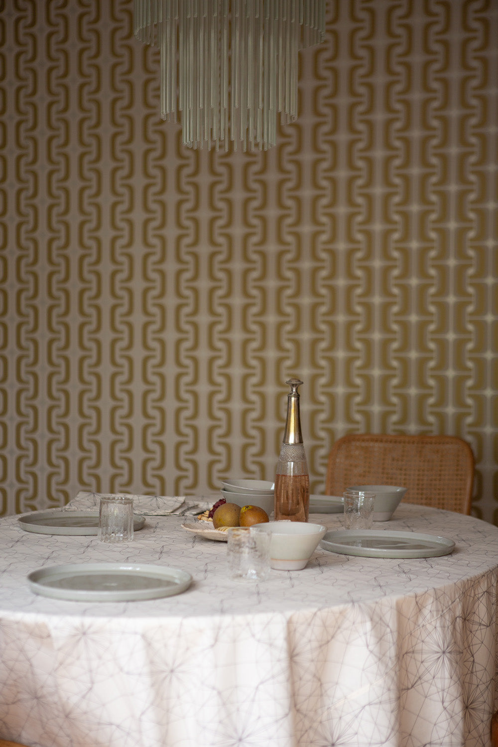 Cotton Tablecloth In Lena Wolff 'Drawn Star'