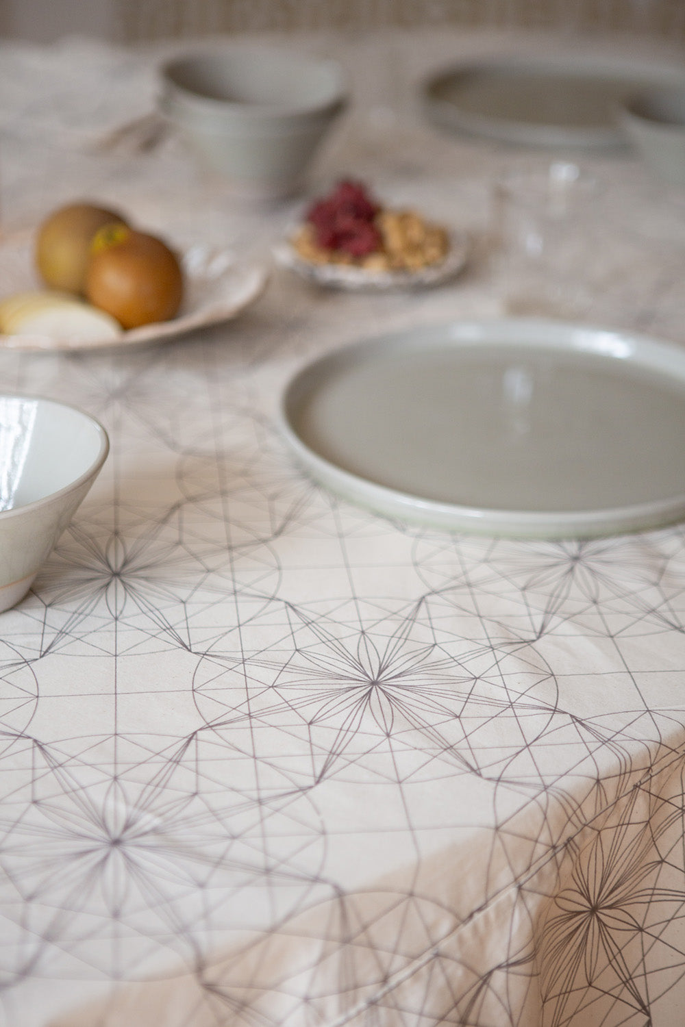 Cotton Tablecloth In Lena Wolff 'Drawn Star'