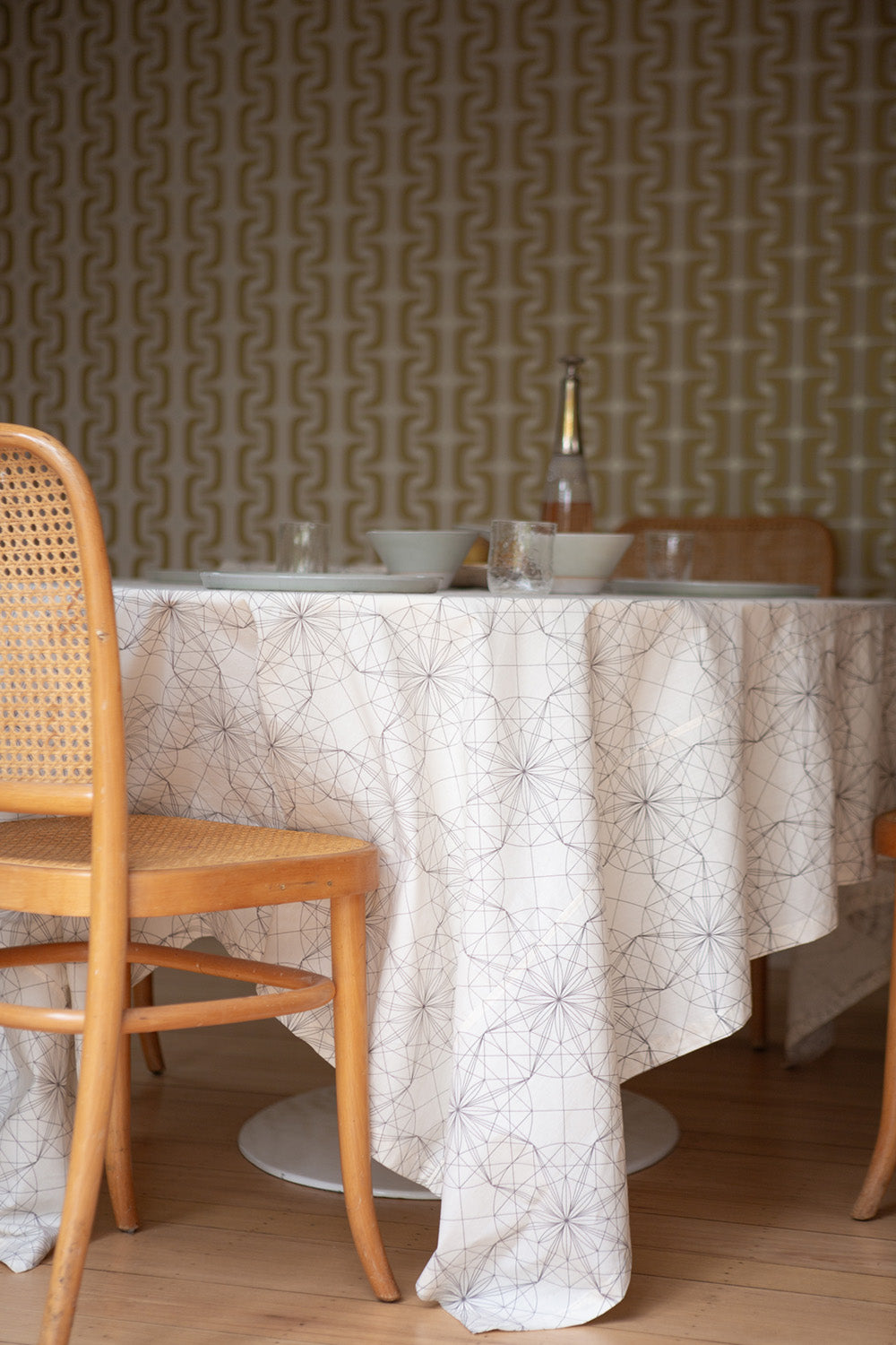 Cotton Tablecloth In Lena Wolff 'Drawn Star'