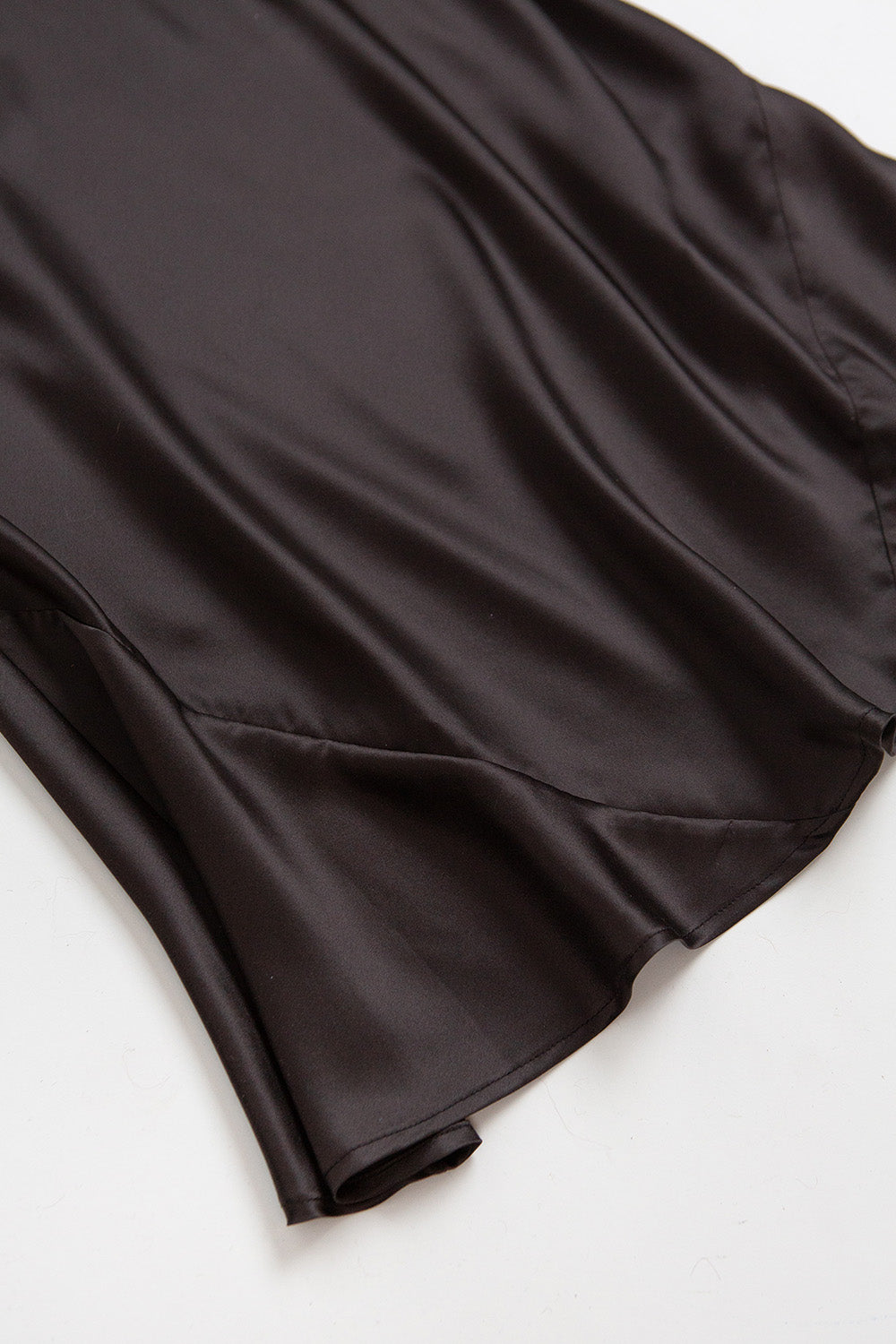 Tallulah Silk Charmeuse Gown in Nocino