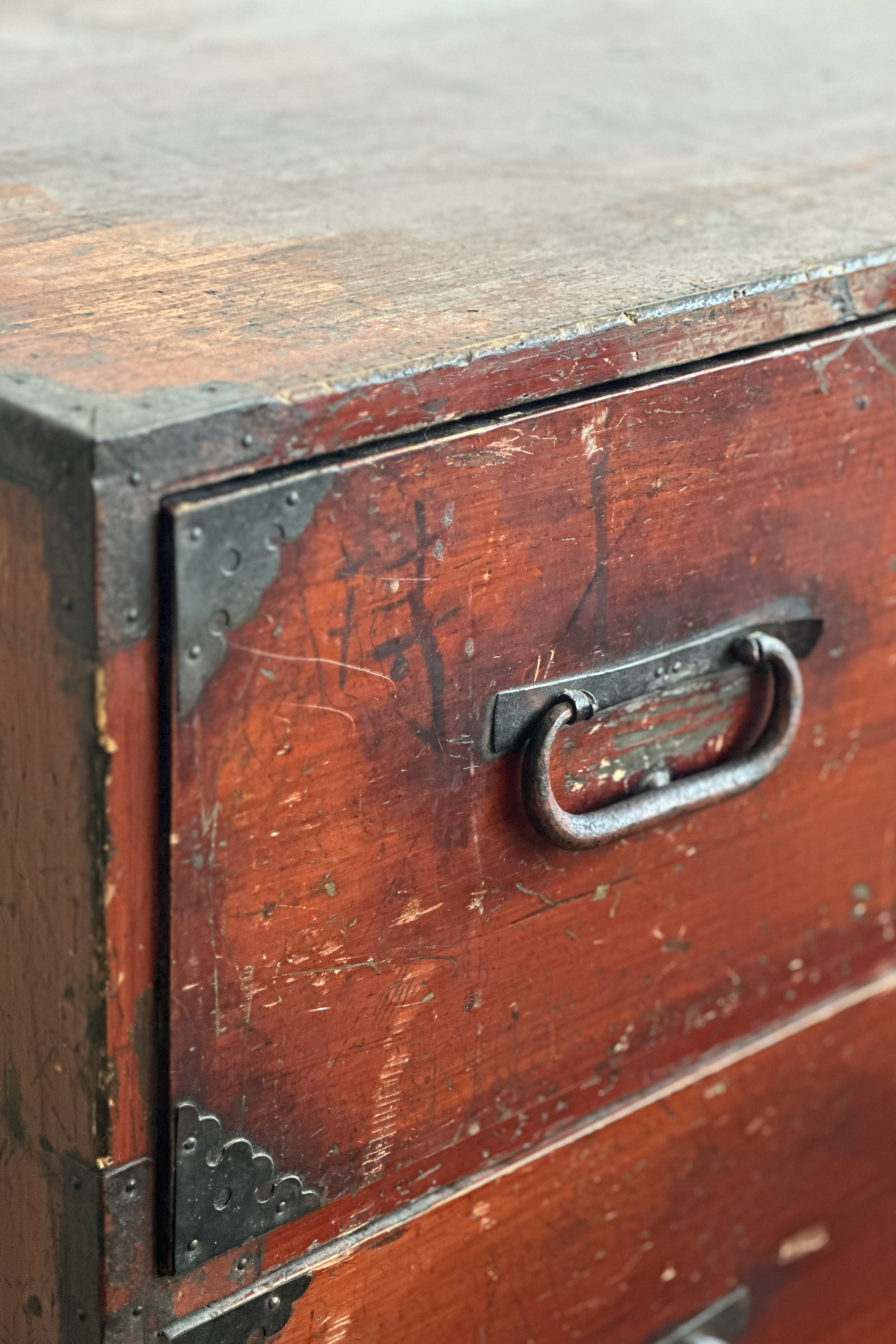 Antique Two-Part Japanese Tansu