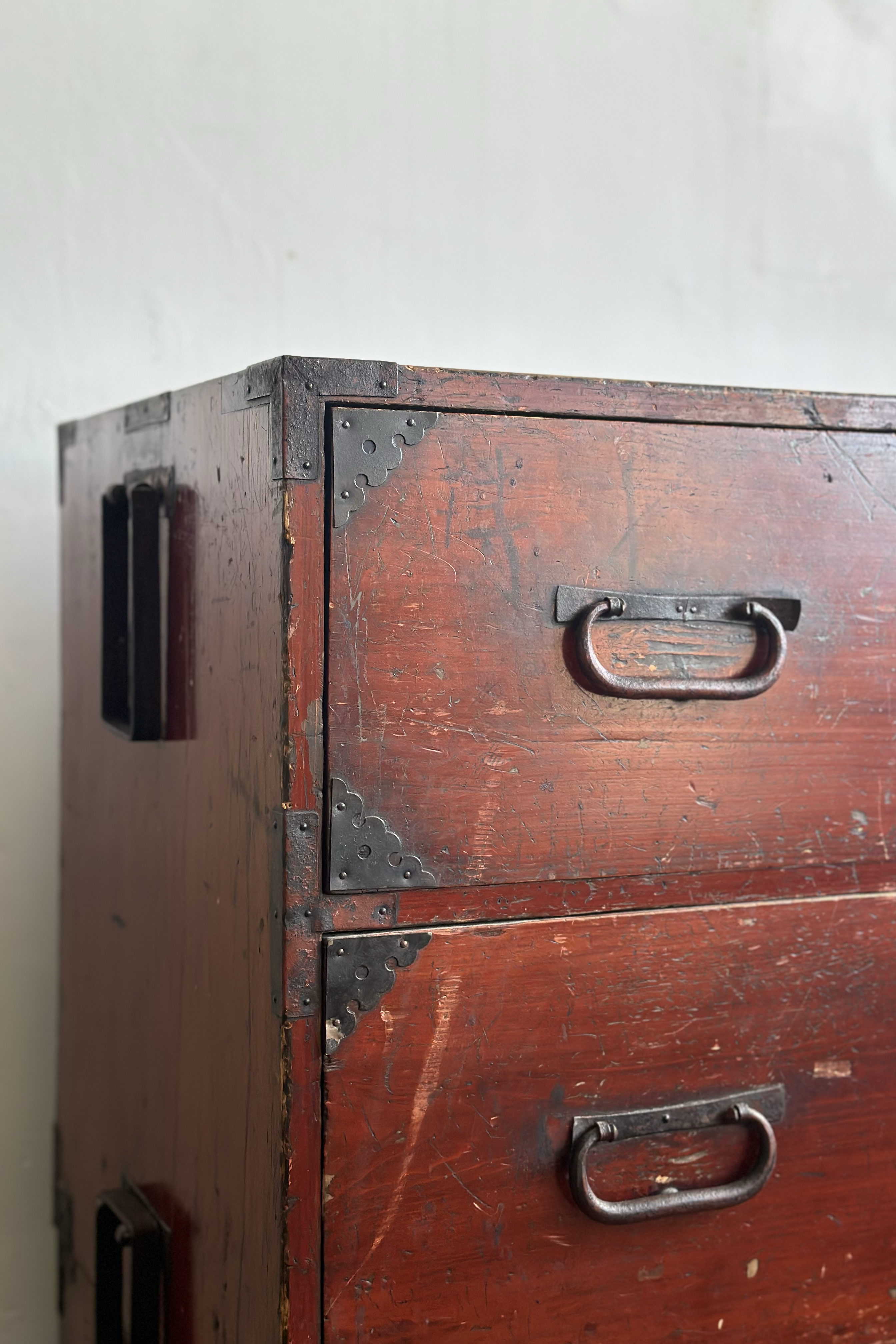 Antique Two-Part Japanese Tansu