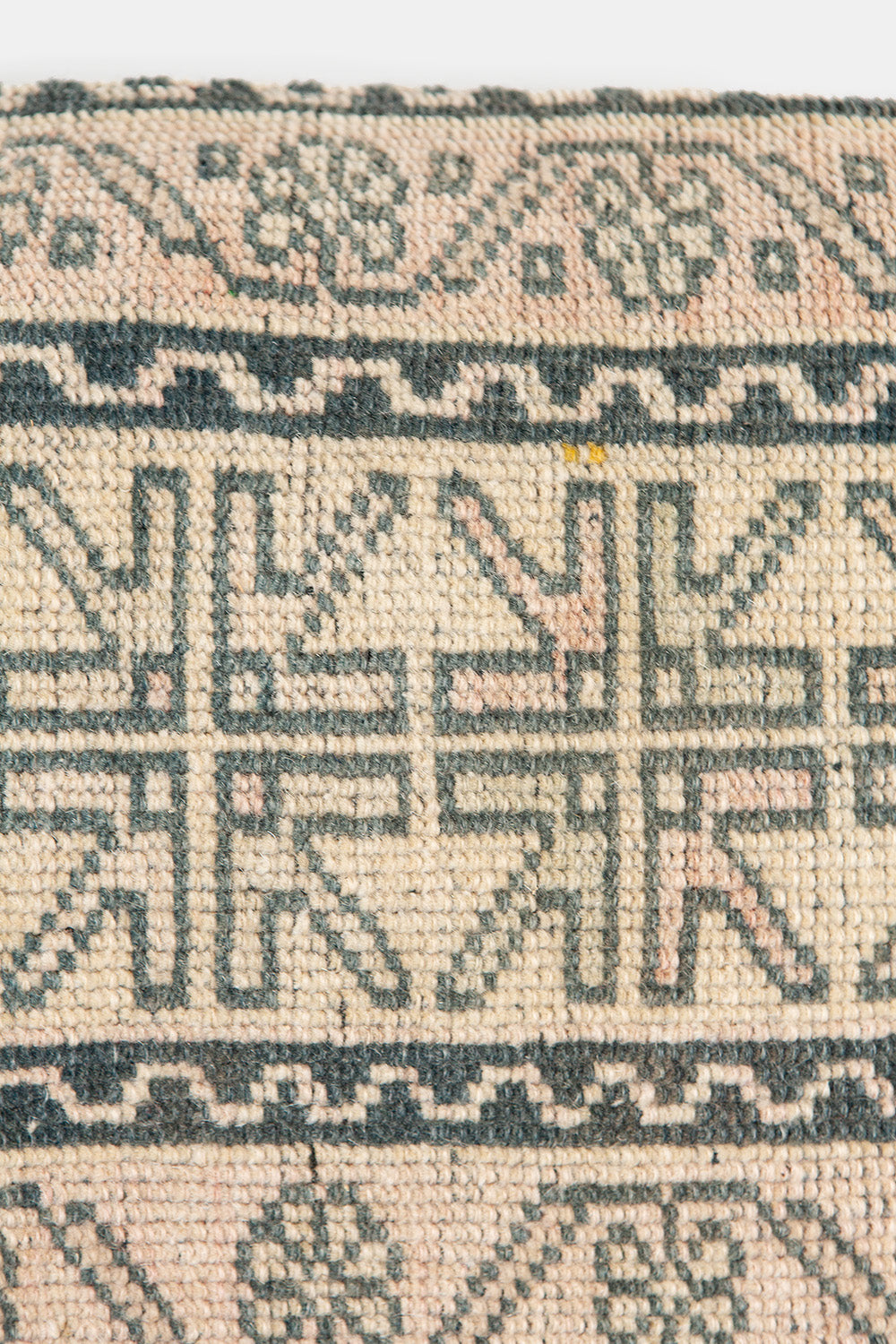 Vintage Turkish Flatweave Throw Pillow In Kar