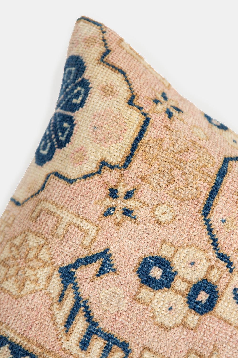 Vintage Turkish Flatweave Throw Pillow In Sürmâî