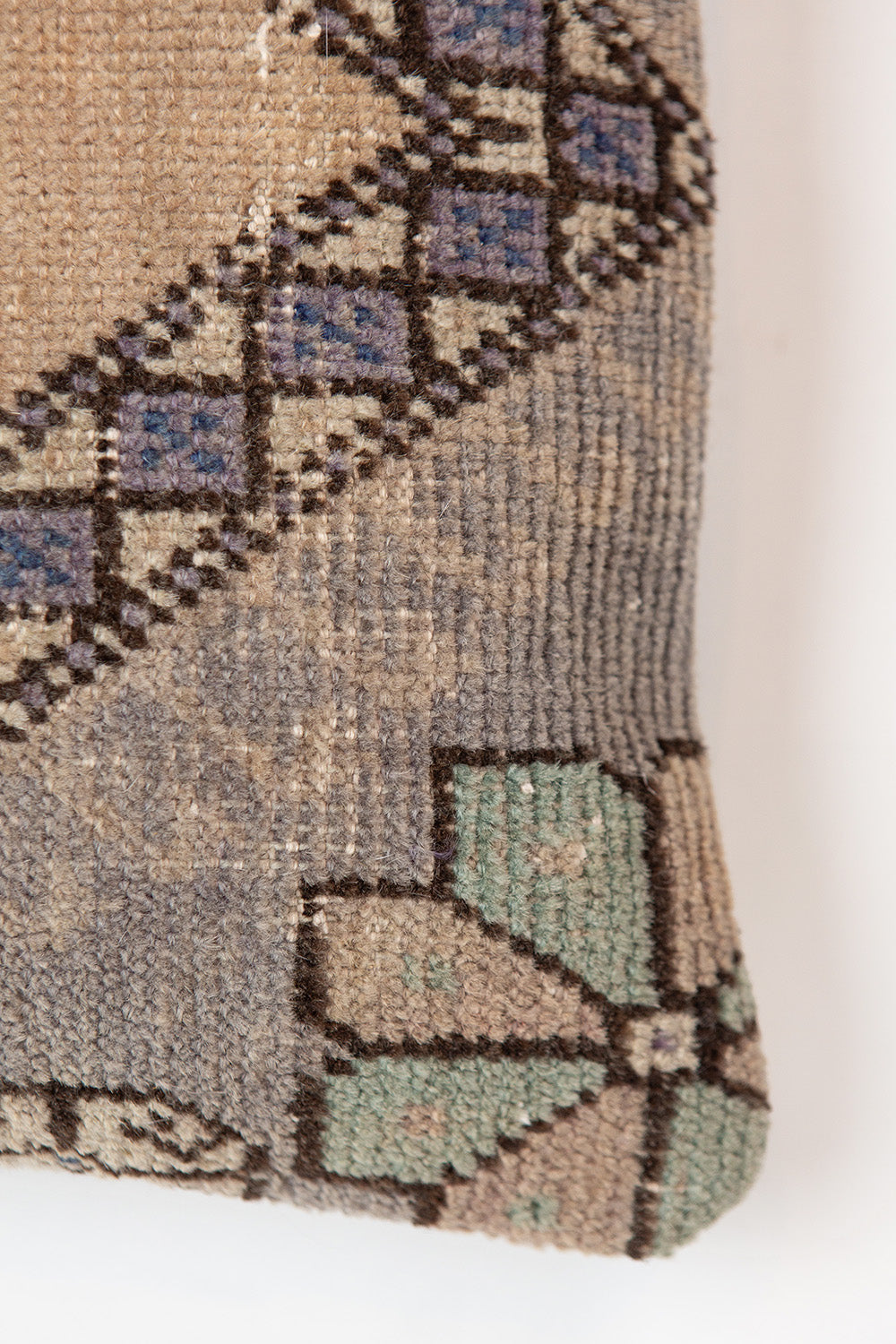 Vintage Turkish Flateweave Throw Pillow In Yaz