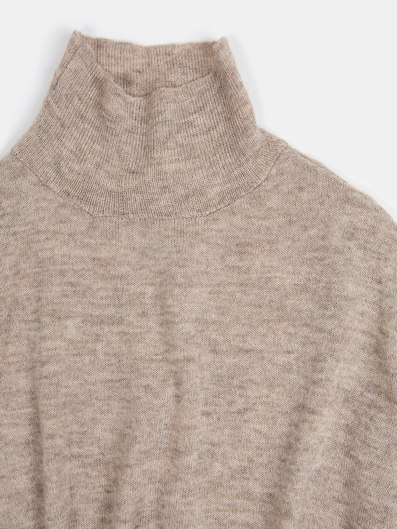 Alpaca Turtleneck In Dust